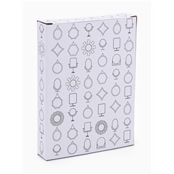 Зеркало декоративное, с увеличением х2, двустороннее, 16.5×25.5 см, (11×15.5 см), чёрное