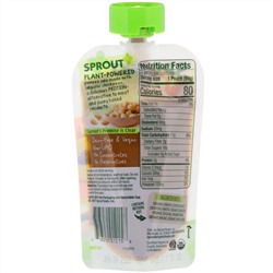 Sprout Organic, Детское питание, этап 2, морковь, нут, цуккини и груша, 99 г