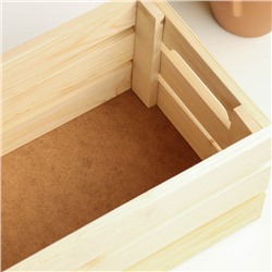 Подарочный ящик, 30×20×14.5 см, деревянный