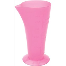 Dewal Стакан мерный с носиком JPP061P, пластик, розовый, 120 мл 2555