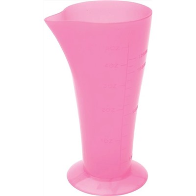 Dewal Стакан мерный с носиком JPP061P, пластик, розовый, 120 мл 2555