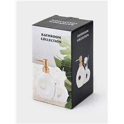 Набор для ванной «Дуэт», 2 предмета: дозатор для мыла, диффузор, белый