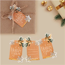 Шильдик декоративный на подарок «С Новым годом», 4.5×7 см