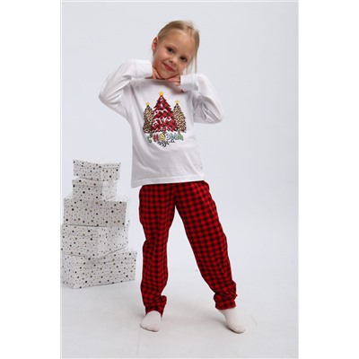 Детская пижама с брюками П324 Нарядные Ёлочки НАТАЛИ, 1214071