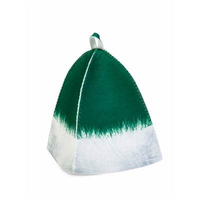 Набор для бани с принтом «С новым годом!», 5 предметов: шапка, рукавица, тапочки, коврик, портфель, зелёный, «Банная забава»