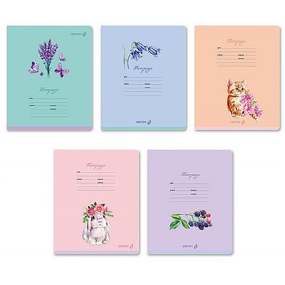 Тетрадь  18л линия "Луговые цветы" Т183 01450 SVETOCH