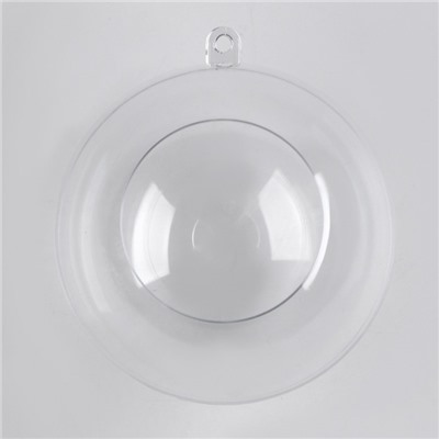 Ёлочный шар заготовка, раздельные части «Шар с отверстием», диаметр собранного 8 см