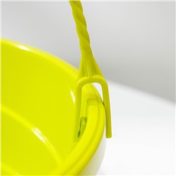 Кашпо для цветов подвесное с прикорневым поливом «Мальва», 4.7 л, цвет фисташковый