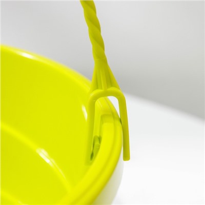 Кашпо для цветов подвесное с прикорневым поливом «Мальва», 4.7 л, цвет фисташковый