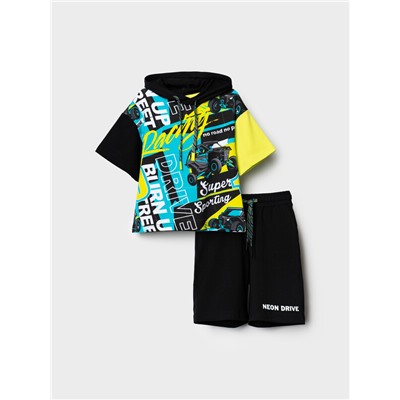 Комплект трикотажный для мальчиков: фуфайка (футболка), шорты