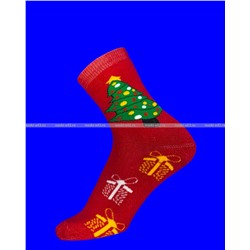 Термоноски женские внутри махра Новогодние арт. 3501