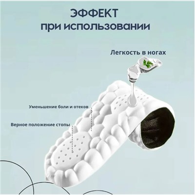 Стельки для обуви ,EPE-пена ,дышащие,массажные,универсальные р-р 35-40. 1пара