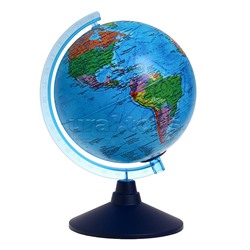 Интерактивный глобус Земли политический с подсветкой 210мм от батареек