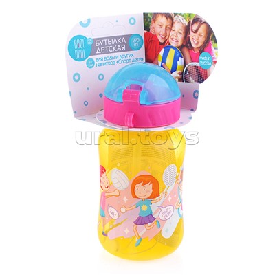Бутылка для воды и других напитков, со шнурком, 270ml, в ассортименте