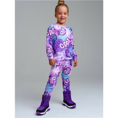 Термокомплект трикотажный для девочек: брюки, толстовка