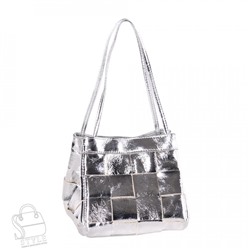 Сумка женская кожаная 9356-13VG silver Vitelli Grassi