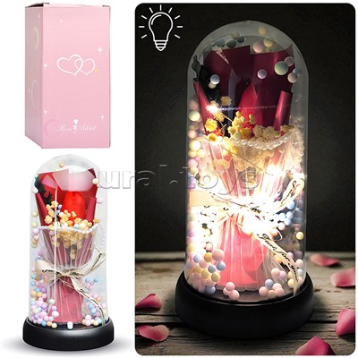 Светильник "Тюльпан" в коробке (красный)