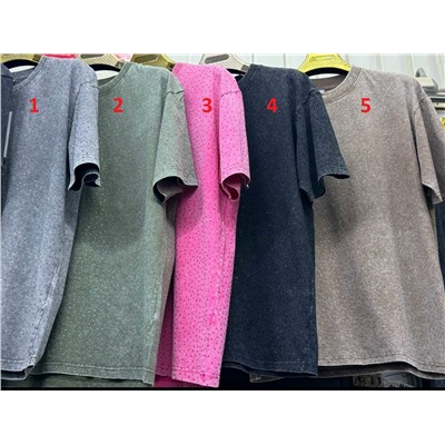 футболка со стразами