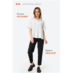 Женская рубашка с коротким рукавом из ткани-жатка Happyfox