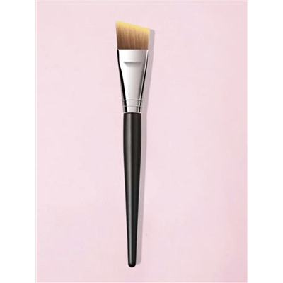 Kristaller Кисть макияжная для нанесения тона плоская скошенная, нейлон, черный, 17 см 27909