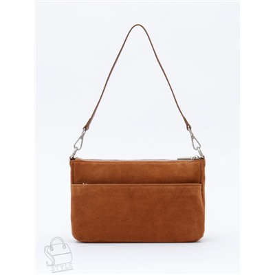 Сумка женская кожаная 8200PEF brown Polina&Eiterou  в Новосибирске