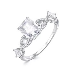 Кольцо из серебра куб.циркон., В10-0212