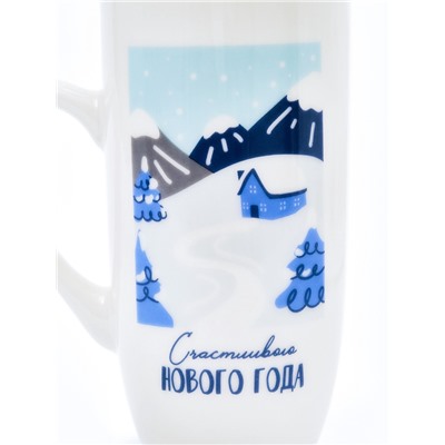 Кружка новогодняя керамическая «Счастливого Нового года», 240 мл