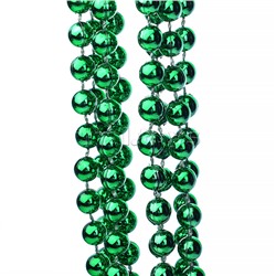 Новогоднее украшение "Бусы" зеленые, 2,7м. в пакете