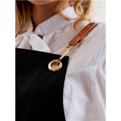 Фартук Этель «Стиль», чёрный, 70×78 см, 100% хлопок