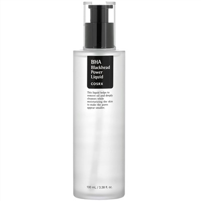 Cosrx, BHA Blackhead Power Liquid, лосьон для проблемной кожи с BHA, 100 мл (3,38 жидк. унции)