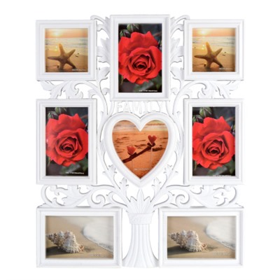 Фоторамка коллаж Дерево 40х50 см / R01-1 /уп 18/ 8 фото белая