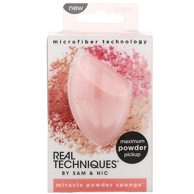 Real Techniques, Miracle Powder Sponge, 1 спонж