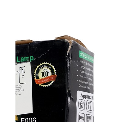 УЦЕНКА Светильник фасадный «Глосс», FSD-046, 4 Вт, 3000К, 2 луча, IP65, 220 В, пластик, черный 100