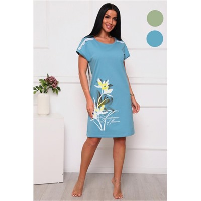 29511 Сорочка женская (Серо-голубой)