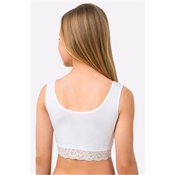 Майка топ для девочки Happyfox HF73933 белый