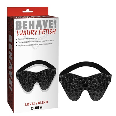 Черная маска на глаза Behave