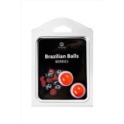 Набор из 2 шариков с массажным маслом Brazilian Balls с ароматом ягод