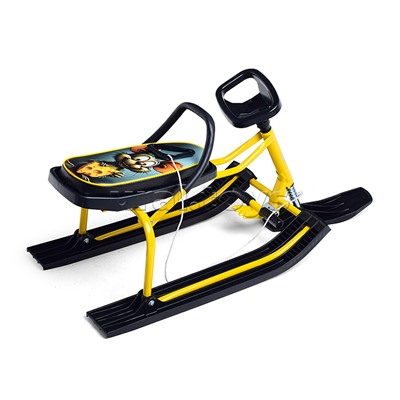 Игрушка Снегокат детский 212 "Play" разборный с высокой рамой и со спинкой (Грызун)