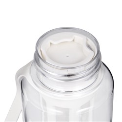 УЦЕНКА Бутылка для воды, 800 мл, 22×10.5 см, с ситом, белая