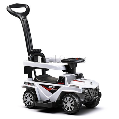 Каталка детская-электромобиль THL-9601TD "Машина" (цвет белый) трещина на дуге безопасности