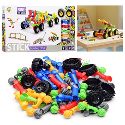 Конструктор "Вертолет и пушка" в коробке