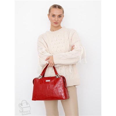 Сумка женская кожаная 9613-1S wine red Velina Fabbaino-Safenta