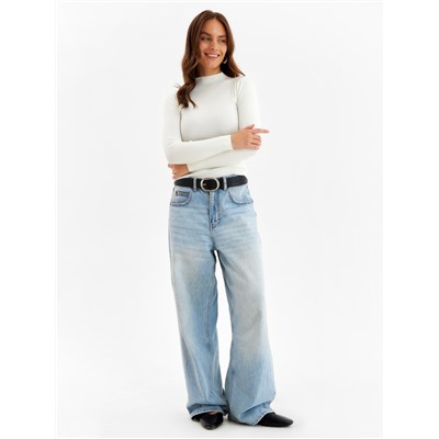 Джемпер женский с горлом MINAKU, белый, размер 42-44