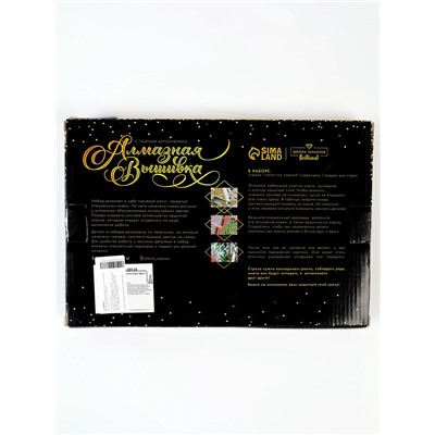 УЦЕНКА Алмазная вышивка с полным заполнением «Дом у озера» 20×30 см