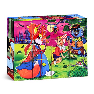 Кубики в картинках 10 "Буратино" (из 12-ти штук)