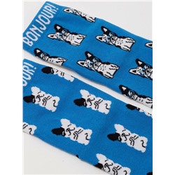 Носки женские CONTE Хлопковые носки с рисунком «French bulldog»