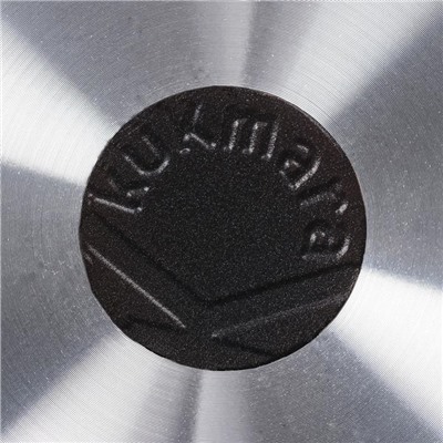 Кастрюля KUKMARA «Традиция», 3 л, 22×12.5 см, антипригарное покрытие, литой алюминий, чёрная