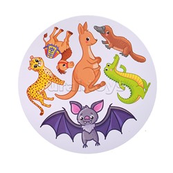 Настольная игра "Дубль детский  2 в 1 "Удивительные животные + Птицы и насекомые"