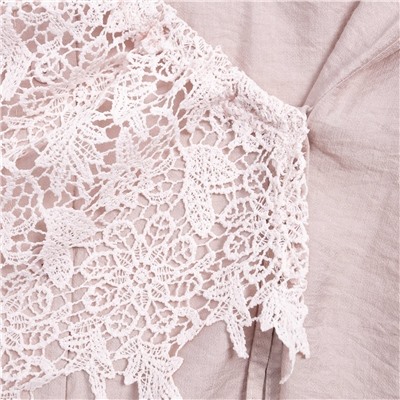 Рубашка комбинированный с кружевом, Нежный вздох