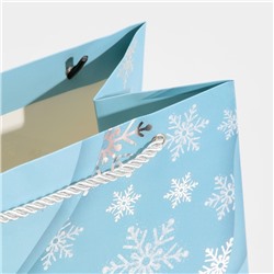 Пакет подарочный новогодний ламинированный «С Новым годом», 21×30×15 см